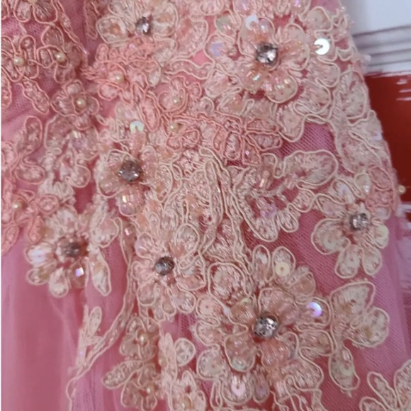 NWT SHERRI HILL Prom Formal Dress, 11114, Pink/Peach - - Picture 6 of 6